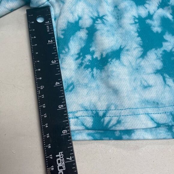 ART CLASS Unisex 2 PieceTie Dyed Sweatshirt & Shorts Pajama Set Size XL Blue New - Picture 3 of 10